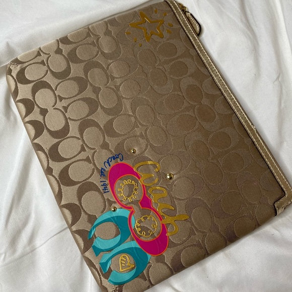 Coach Laptop/Ipad case